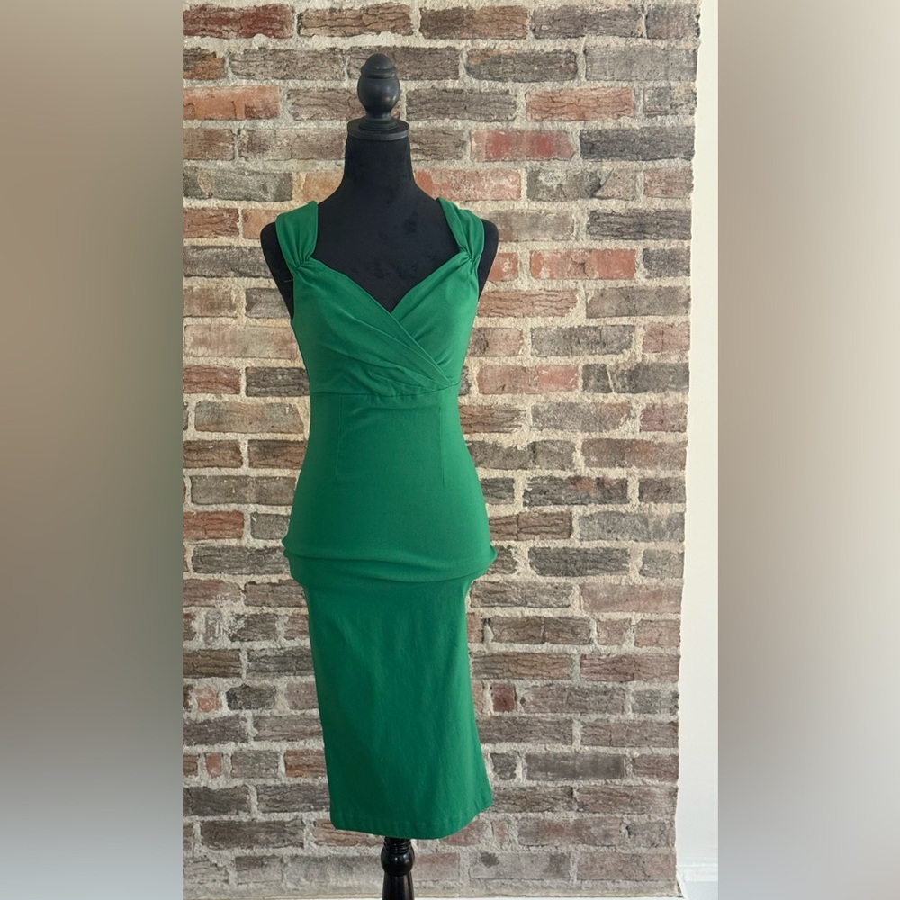 RockSteady Elegant Green Midi Dress